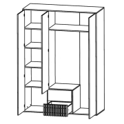 Шафа платтяна SZF3D2S Брус Gerbor