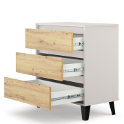 Комод 3S/70 Borg кашемір / дуб артізан Mebel Bos
