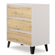 Комод 3S/70 Borg кашемір / дуб артізан Mebel Bos