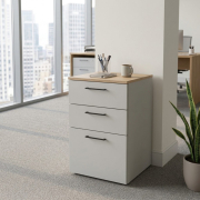 Тумба офісна WS-750-2SM-1B Work Space попелястий Loft Design