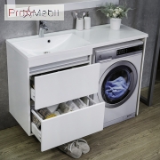 Тумба для ванної з умивальником підвісна Jamaica 1245 L Amelia Fancy Marble