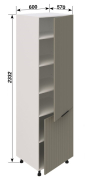 Пенал 60 L/R (h-920) кухня Роуз Світ Меблів