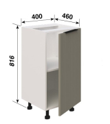 Тумба нижня Н40 L/R кухня Роуз Світ Меблів