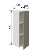 Шафка верхня В30 L/R (h-920) кухня Роуз Світ Меблів