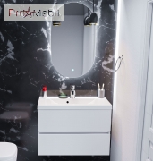 Тумба для ванной с умывальником подвесная Rodos 80 Fancy Marble