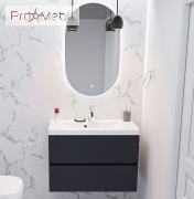 Тумба для ванной с умывальником подвесная Rodos 80 Fancy Marble