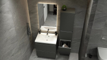 Пенал у ванну кімнату Borneo-2 350 Fancy Marble