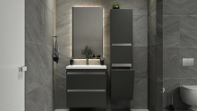 Пенал у ванну кімнату Borneo-2 350 Fancy Marble
