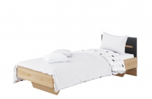 Ліжко полуторне 1,2 Б’янко графіт Світ Меблів