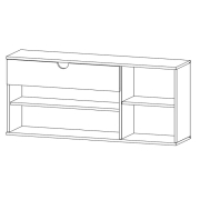 Тумба підвісна 2Д1Ш Ельба Сокме