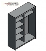 Шкаф-купе Марио 160 венге магия Gerbor