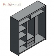 Шафа-купе Маріо 200 дуб тахо Gerbor