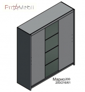 Шкаф-купе Марио 200 дуб сонома Gerbor