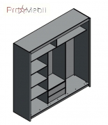 Шафа-купе Маріо 220 дуб сонома Gerbor