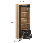 Витрина 1W2S Bellano Mebel Bos