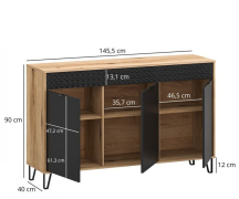 Комод 3D Bellano Mebel Bos