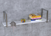 Полка PL-1-112 см серая Loft Design