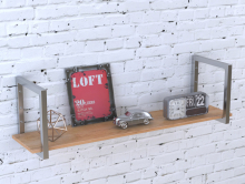 Полка PL-1-112 см серая Loft Design