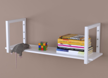 Полка PL-1-92 см белая Loft Design