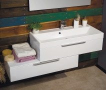 Тумба для ванної з умивальником підвісна Tristan 1000 R Mersey Fancy Marble