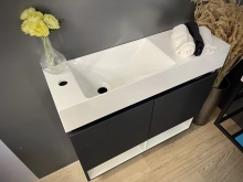 Тумба для ванної з умивальником підвісна Itaka 80 L/R Tristi Fancy Marble