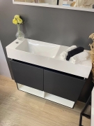 Тумба для ванної з умивальником підвісна Itaka 80 L/R Tristi Fancy Marble
