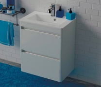 Тумба для ванної з умивальником підвісна Fiji-2 600 (Bali) Annabelle Fancy Marble