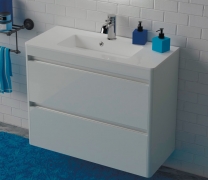 Тумба для ванної з умивальником підвісна Fiji-2 900 (Bali) Annabelle Fancy Marble