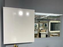 Дзеркальна шафа в ванну кімнату Vivara 1500 R Fancy Marble