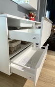 Тумба для ванної з умивальником підвісна Vivara 1500 L Lauretta Fancy Marble