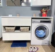 Тумба для ванної з умивальником підвісна Vivara 1500 L Lauretta Fancy Marble