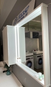 Дзеркальна шафа в ванну кімнату Jamaica 1500 R Fancy Marble
