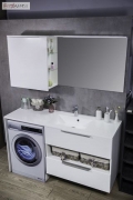 Дзеркальна шафа в ванну кімнату Vivara 1245 R Fancy Marble