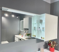 Зеркальный шкаф в ванную комнату Vivara 1245 L Fancy Marble