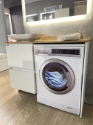 Тумба для ванної без умивальника з боковою стійкою Ali 1200 Fancy Marble