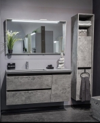 Тумба для ванної з умивальником підвісна Cyprus 1250 L Peggy Fancy Marble