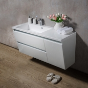 Тумба для ванної з умивальником підвісна Cyprus 1250 L Peggy Fancy Marble