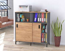 Тумба офисная LS-1200-1200 антрацит Loft Design