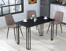 Стіл обідній Сквер прямі кути 120-65 Loft Design