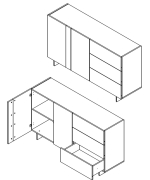 Комод KOM2D3S Есмара Gerbor