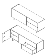 ТВ тумба RTV150 Есмара Gerbor