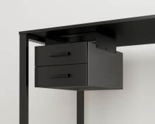 Подвійна навісна шухляда для столу BX-2 чорний Loft Design