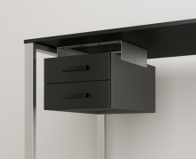 Двойной навесной ящик для стола BX-2 серый Loft Design