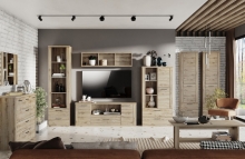 Вітрина низька 1W2S Doorset Mebel Bos