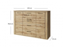 Комод 2D4S Doorset Mebel Bos