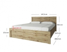 Ліжко 140 Doorset Mebel Bos