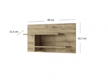 Настінна панель з полицями 80 Doorset Mebel Bos
