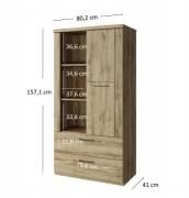Стелаж відкритий низький 1D2S Doorset Mebel Bos
