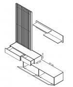 Стінка Ребека дуб артізан / німфея альба Gerbor