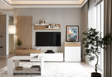 Стінка Ребека дуб артізан / німфея альба Gerbor